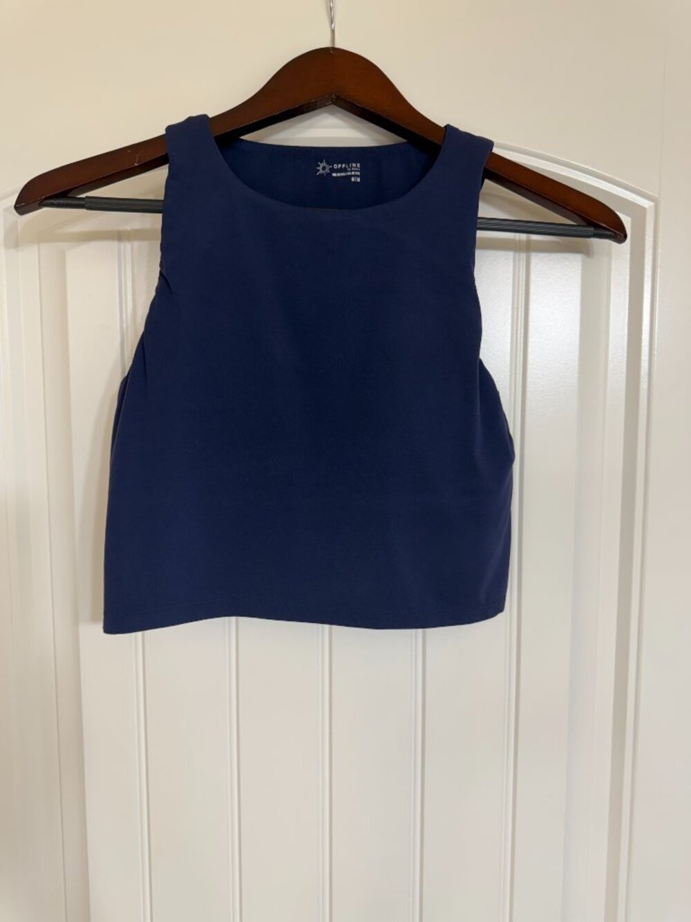 Navy blue crop tank